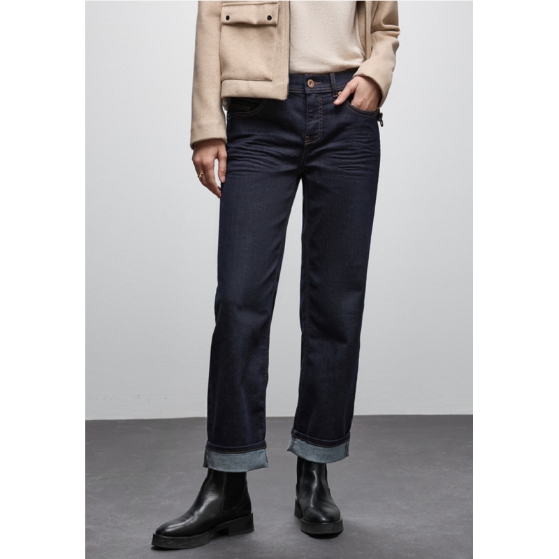 Street one STYLE STRAIGHT LEG,MW,RINSED