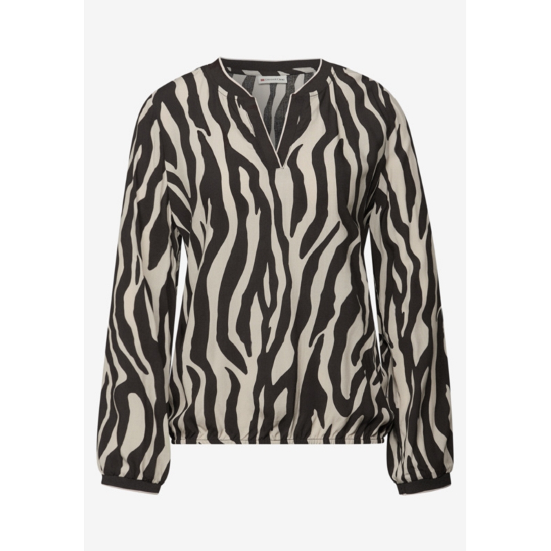 Street one TUNIC BLOUSE W ELASTIC TAPE DETAILS