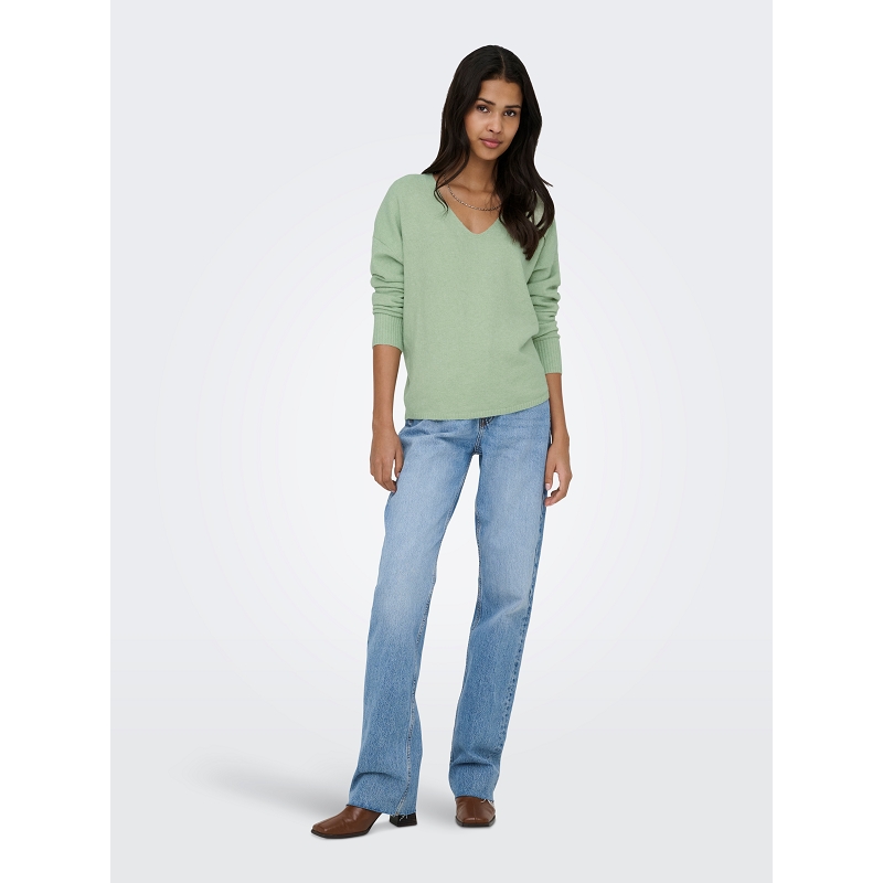 Only RICA LIFE LS VNECK PULLO KNT NOOS1827501_4