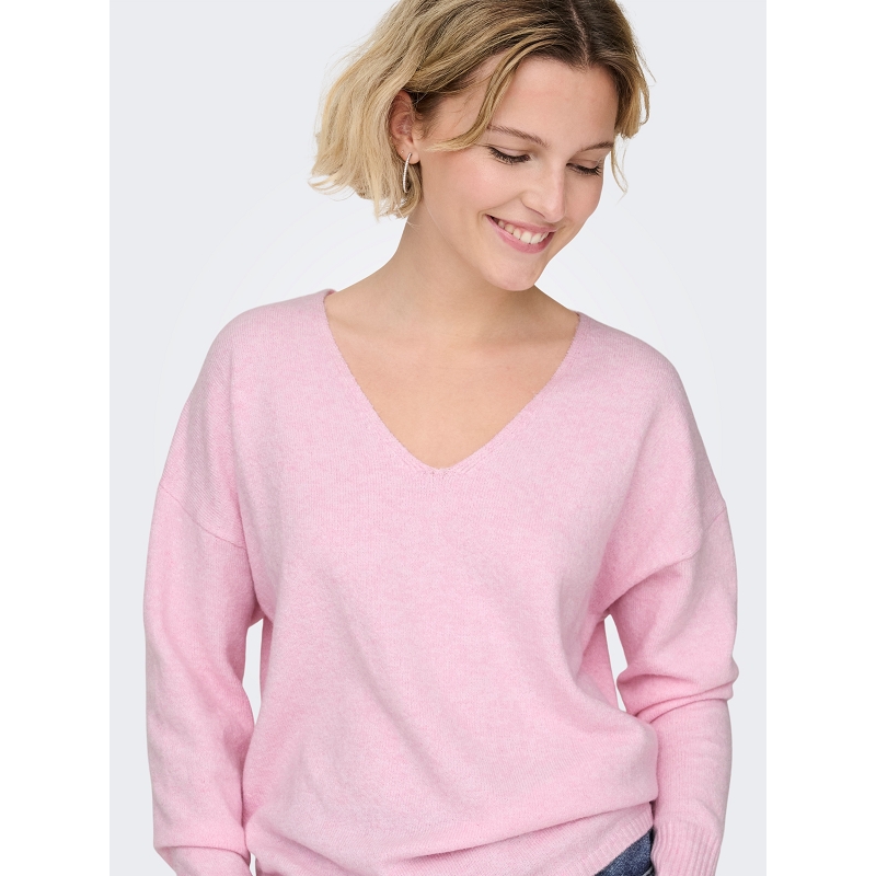 Only RICA LIFE LS VNECK PULLO KNT NOOS1827502_2