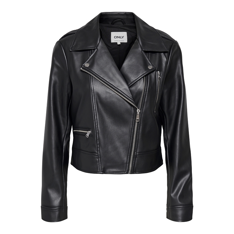 Only CARMEN FAUX LEATHER BIKER CC OTW