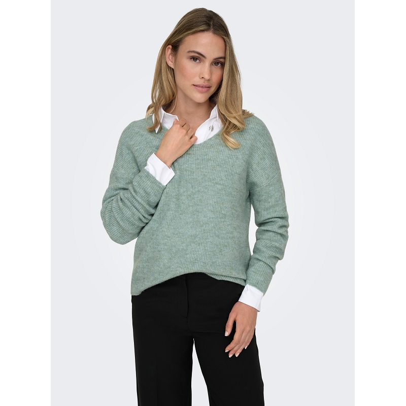 Only CAMILLA VNECK LS PULLOVER KNT NOOS