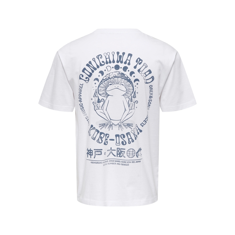 Only and sons ONSCHAMPI LIFE TOAD RLX SS TEE