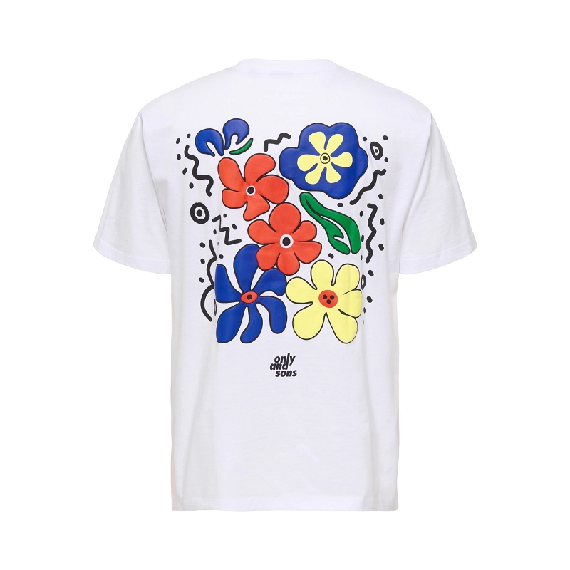 Only and sons ONSFLEURI LIFE FLOWER RLX SS TEE