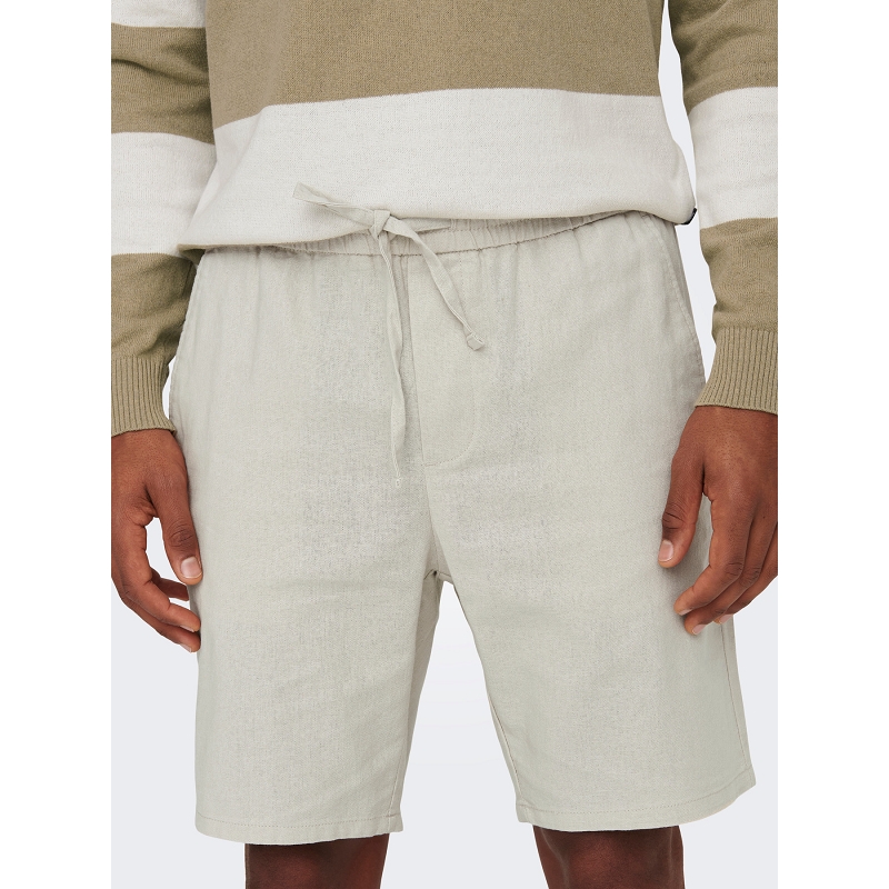 Only and sons ONSLINUS 0007 COT LIN SHORTS NOOS