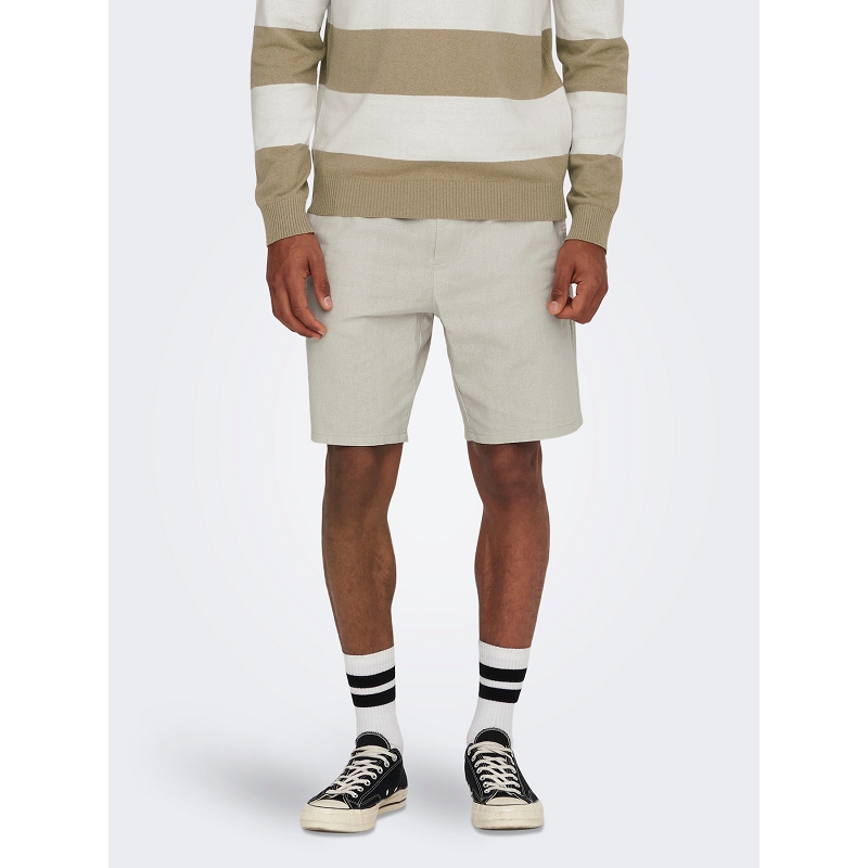 Only and sons ONSLINUS 0007 COT LIN SHORTS NOOS1899301_3