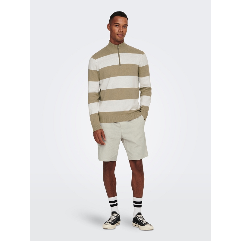 Only and sons ONSLINUS 0007 COT LIN SHORTS NOOS1899301_4
