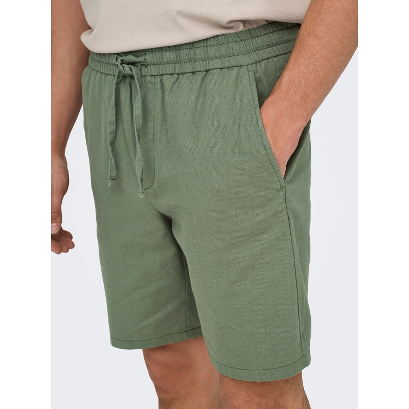 Only and sons ONSLINUS 0007 COT LIN SHORTS NOOS