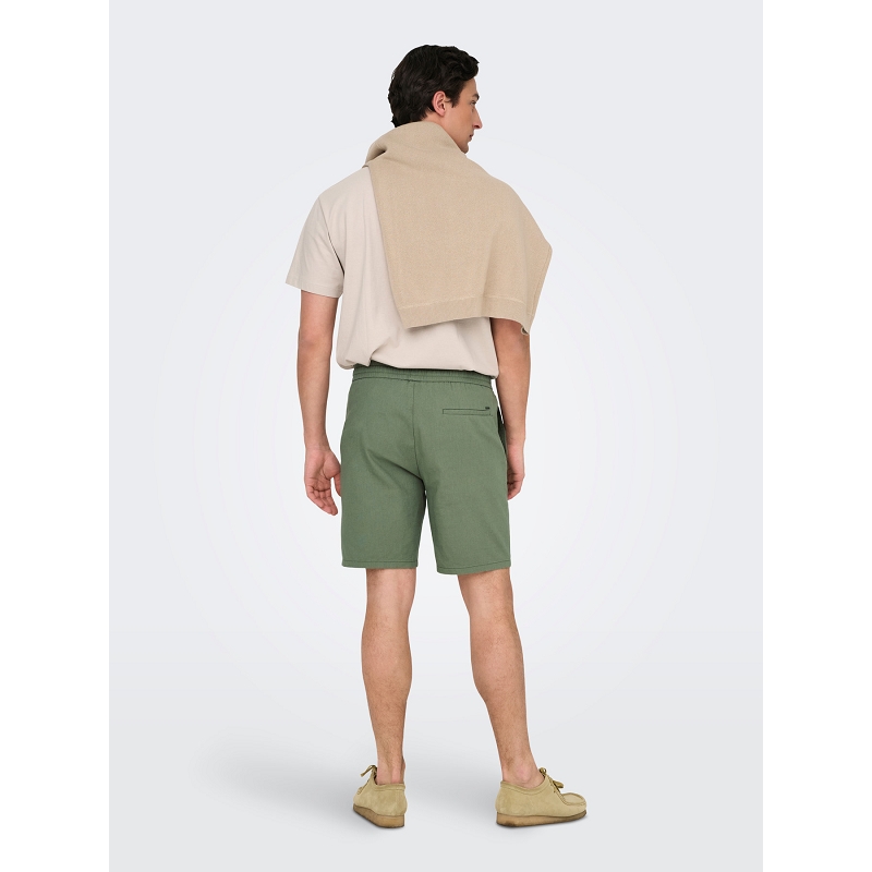 Only and sons ONSLINUS 0007 COT LIN SHORTS NOOS1899302_4