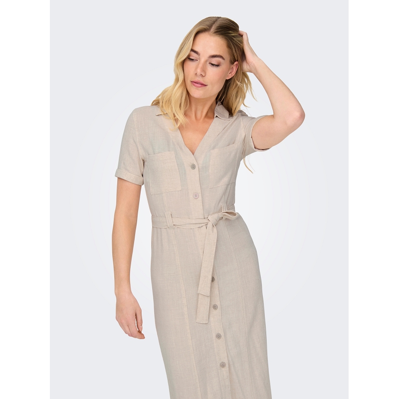 Only SIESTA SS LIN BL SHIRT DRESS PNT NOOS1924801_3