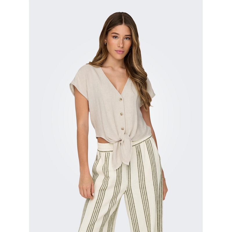 Only SIESTA SS KNOT LIN BL SHIRT PNT NOOS1925101_2