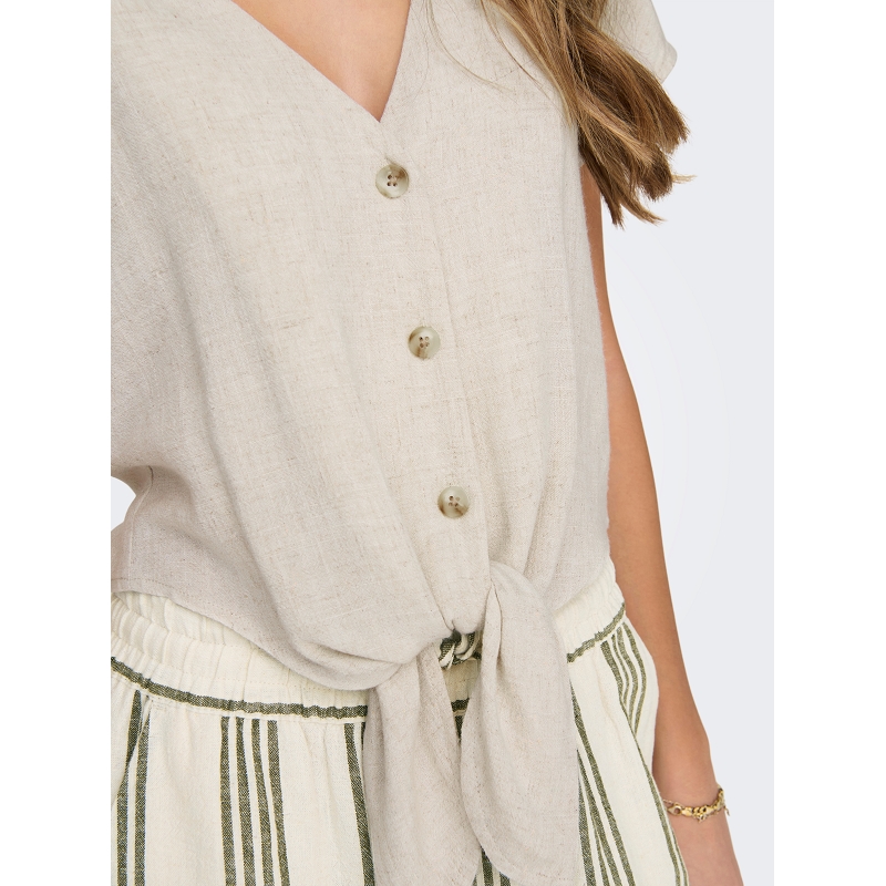 Only SIESTA SS KNOT LIN BL SHIRT PNT NOOS1925101_3