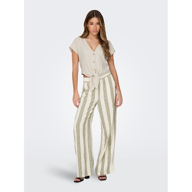 Only SIESTA SS KNOT LIN BL SHIRT PNT NOOS1925101_4