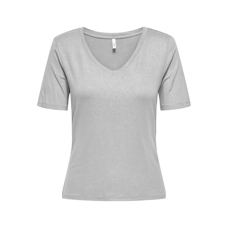 Only CARRIE SS VNECK TOP JRS SUD