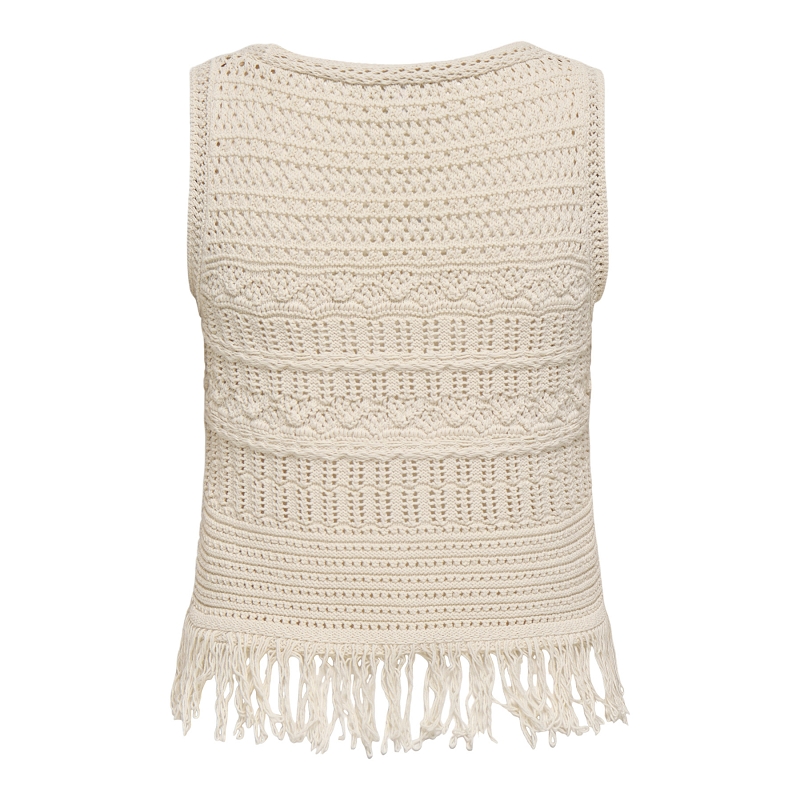 Only ALIX LIFE SL FRINGE WAISTCOAT KNT1928201_2