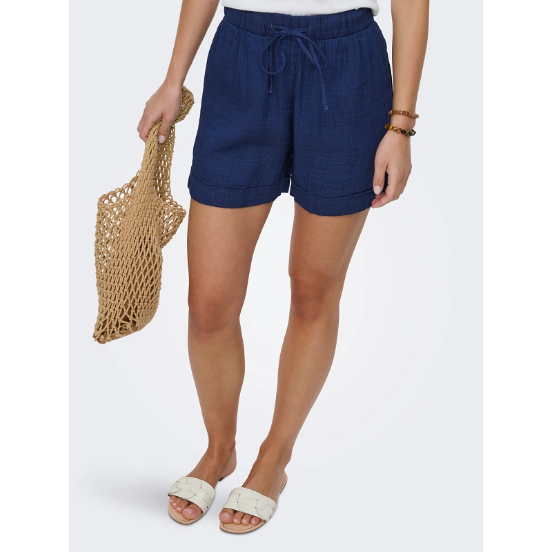 Only LEONI SEERSUCKER PULL UP SHORTS WVN1932301_2