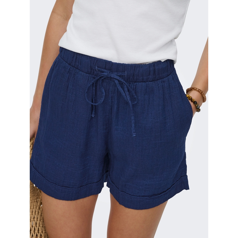 Only LEONI SEERSUCKER PULL UP SHORTS WVN1932301_3