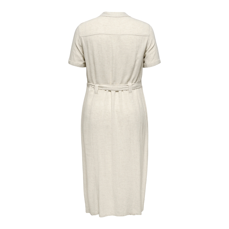 Only carmakoma CARSIESTA SS LIN BL SHIRT DRESS PNT NOOS1969001_3