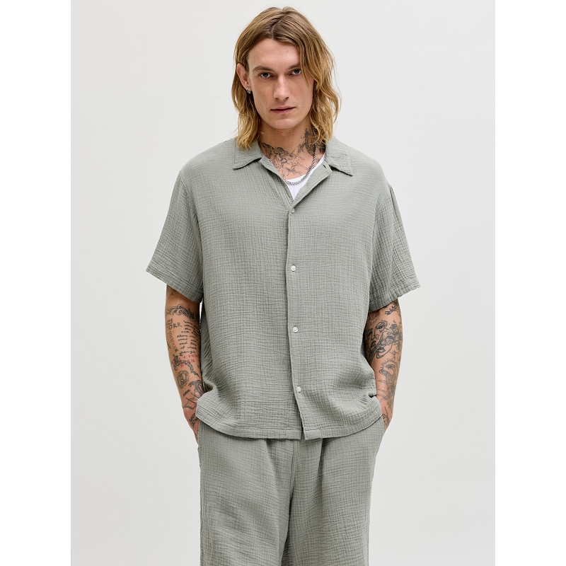Jack and jones JORNANTUCKET DOUBLE CLOTH SHIRT SS EA26