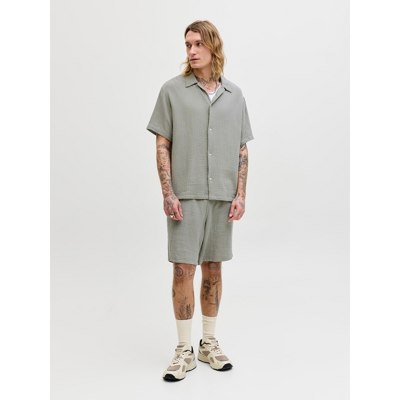 Jack and jones JORNANTUCKET DOUBLE CLOTH SHIRT SS EA261974002_3