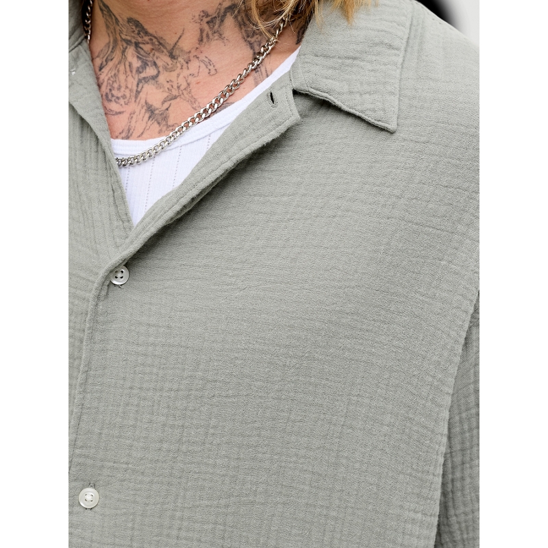 Jack and jones JORNANTUCKET DOUBLE CLOTH SHIRT SS EA261974002_4