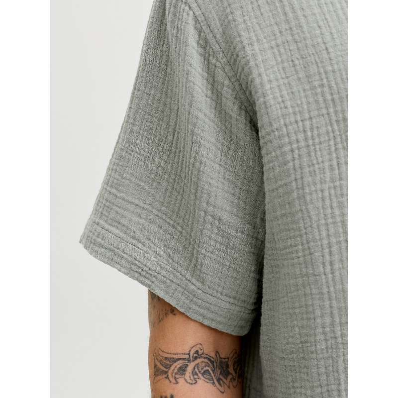 Jack and jones JORNANTUCKET DOUBLE CLOTH SHIRT SS EA261974002_5