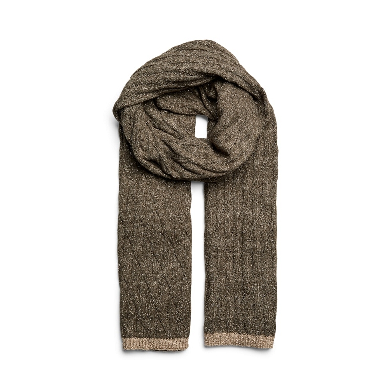 Pieces PCJOHANNA LONG CABLE SCARF LUREX BC