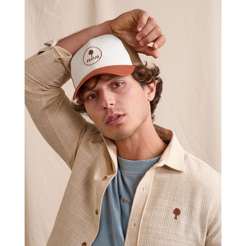 Faguo TRUCKER CAP HEADS WOVEN2303801_4