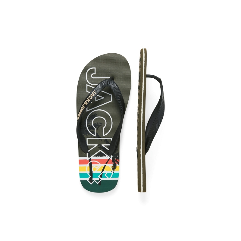 Jack and jones JFWPALM PRINT FLIP FLOP