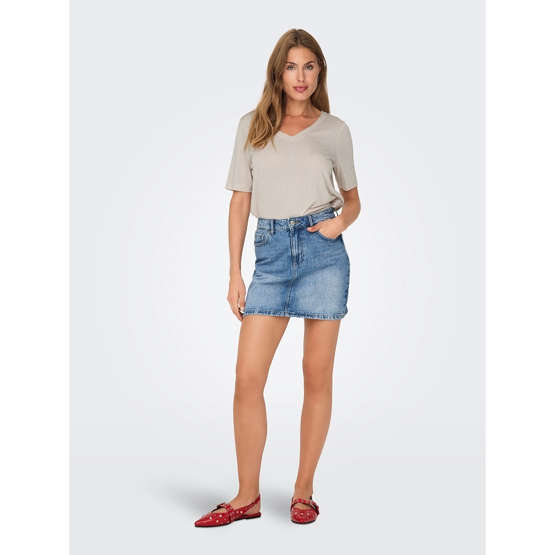 Only ELISE SS VNECK TOP JRS NOOS3111402_3
