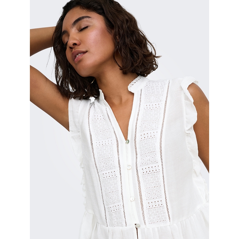 Only HENNY SL FRILL BUTTON TOP NOOS WVN3113001_2