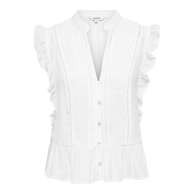 Only HENNY SL FRILL BUTTON TOP NOOS WVN3113001_6