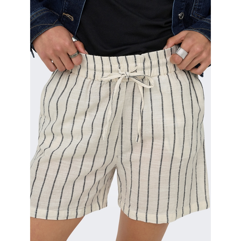 Only TIZANA STRIPE STRING SHORTS WVN NOOS
