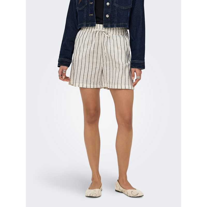 Only TIZANA STRIPE STRING SHORTS WVN NOOS3113301_2