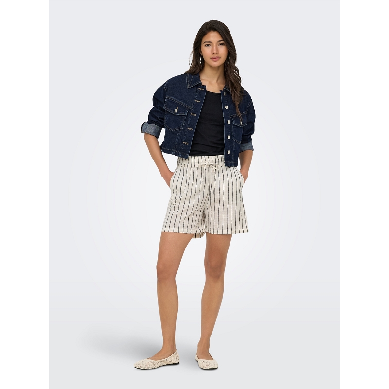 Only TIZANA STRIPE STRING SHORTS WVN NOOS3113301_3