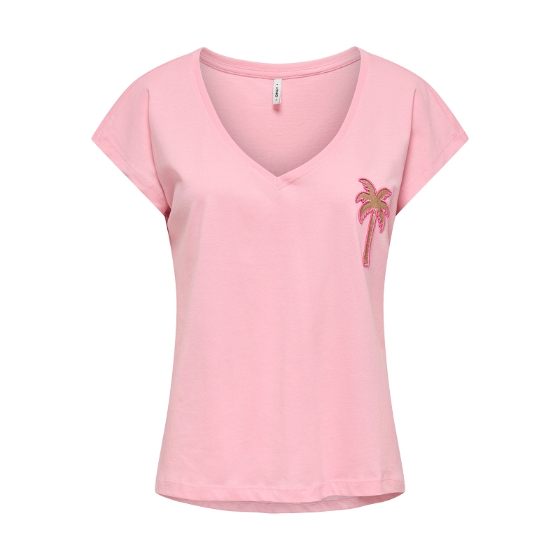 Only IMELDA LIFE SS VNECK BEADS TOP CSJRS