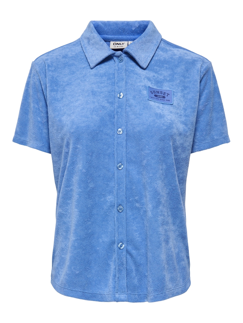 Only HOLLYTERRY SS PLACKET UB SWT