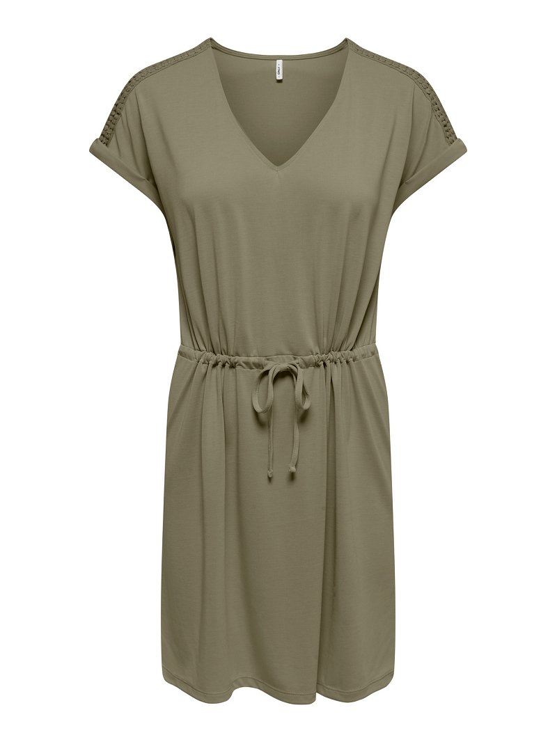 Only FREE LIFE SS LACE STRING DRESS JRS