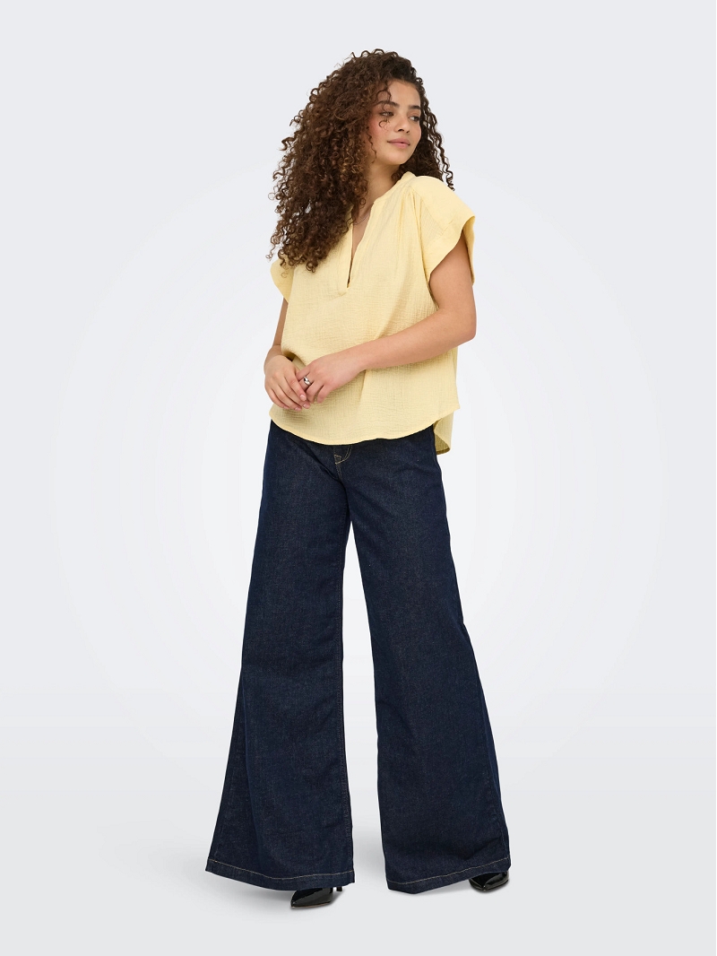 Only HILDREW SS VNECK TOP FR WVN3119202_4