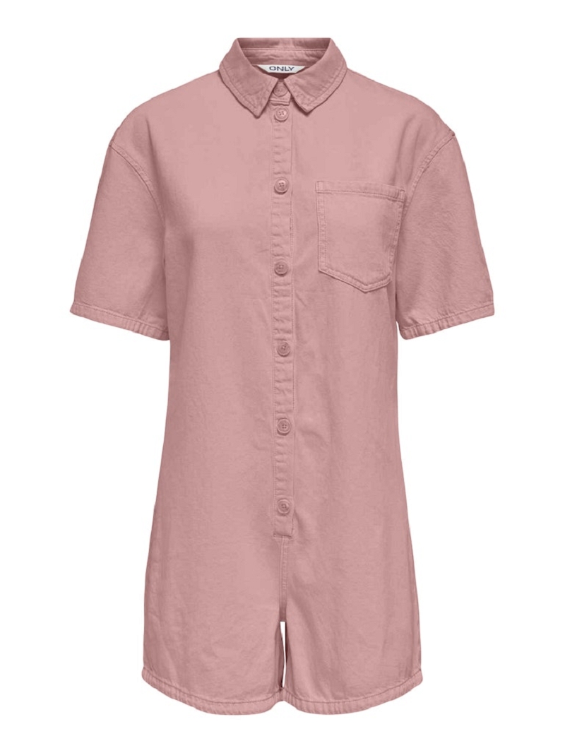 Only SILLA SS BUTTON PLAYSUIT PNT CS