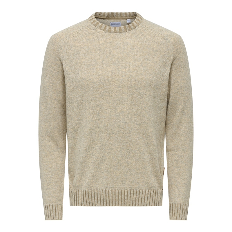 Only and sons ONSEDDY REG 7 WOOL CREW KNIT