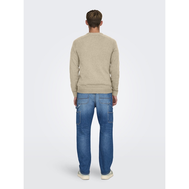 Only and sons ONSEDDY REG 7 WOOL CREW KNIT3133201_3