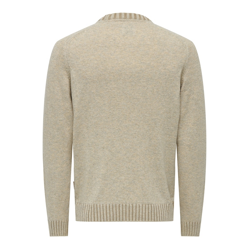 Only and sons ONSEDDY REG 7 WOOL CREW KNIT3133201_4