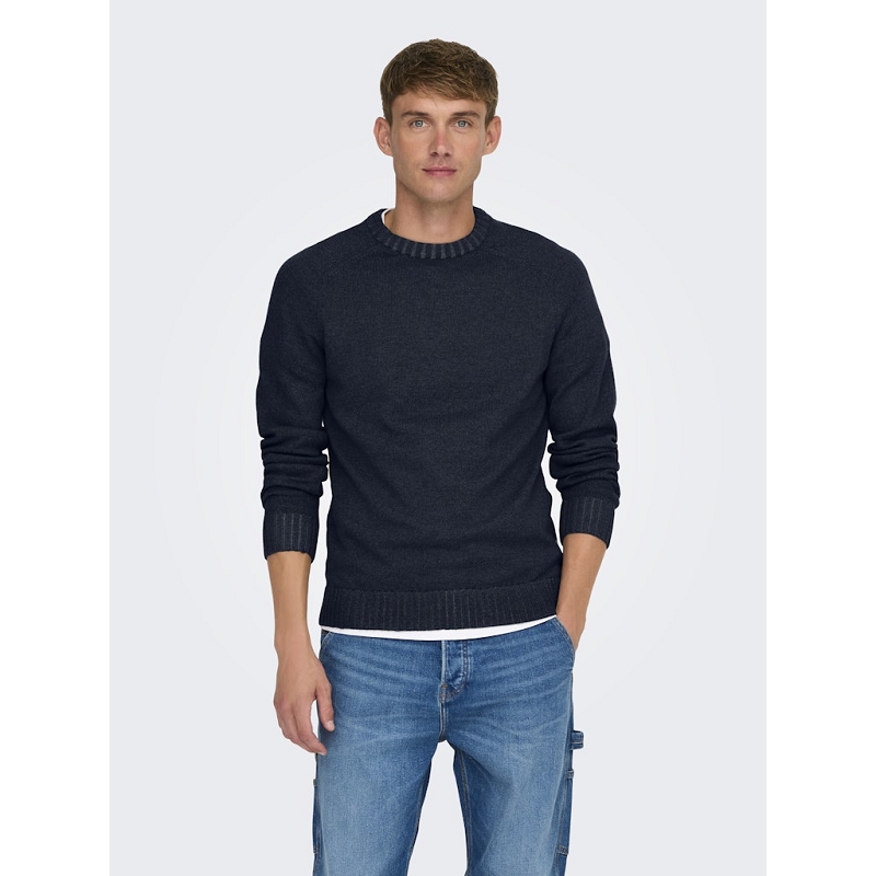 Only and sons ONSEDDY REG 7 WOOL CREW KNIT3133202_2