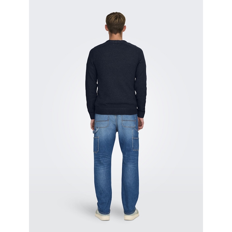 Only and sons ONSEDDY REG 7 WOOL CREW KNIT3133202_3