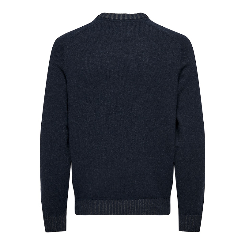 Only and sons ONSEDDY REG 7 WOOL CREW KNIT3133202_4
