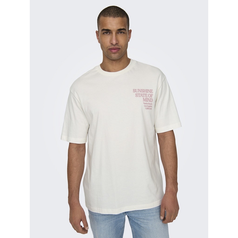 Only and sons ONSKENNY RLX TEXT SS TEE3133602_2