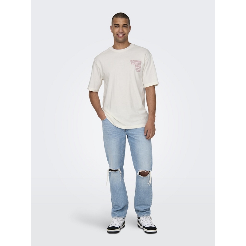 Only and sons ONSKENNY RLX TEXT SS TEE3133602_3