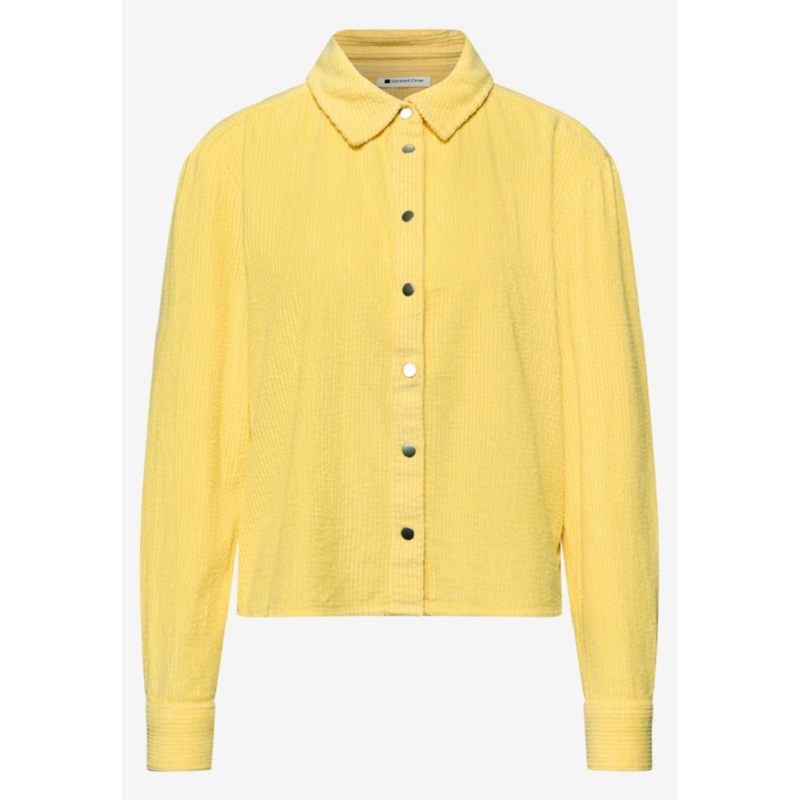 Street one CORDUROY SHIRTCOLLAR BLOUSE