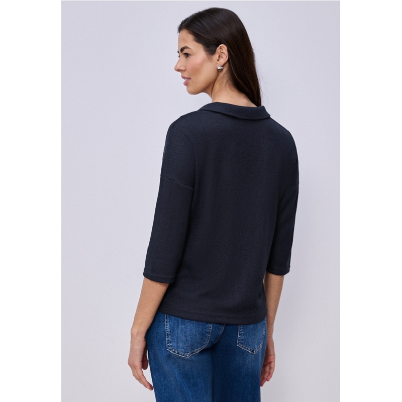 Street one 3 LTD QR KNIT LOOK POLO SHIRT3135501_2